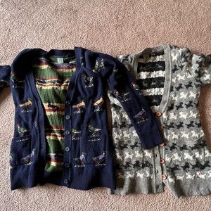 Set of two grandpa cardigans